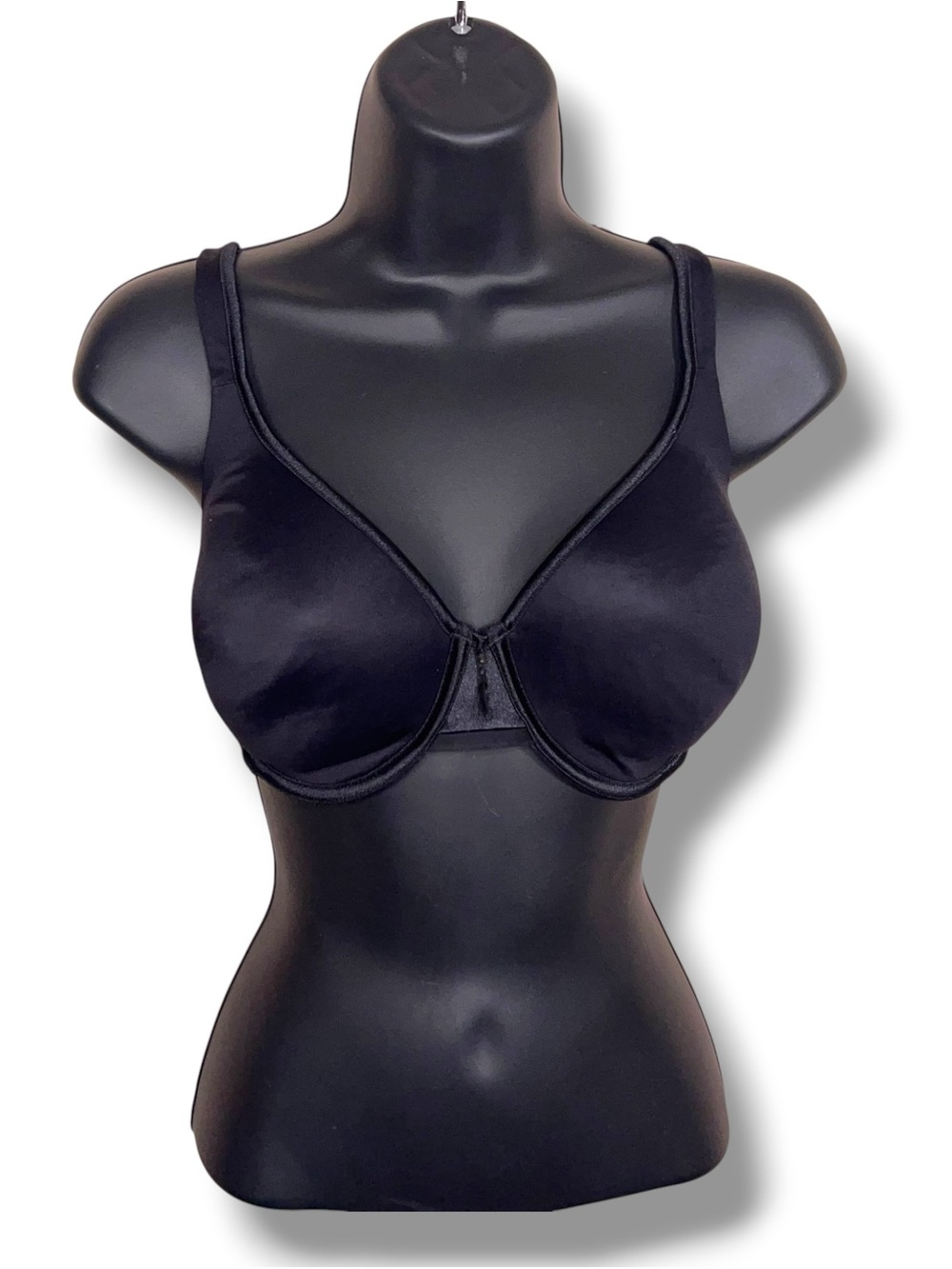 34DD Vanity Fair Black Lined Underwire Bra Comfort Strap Stretch
